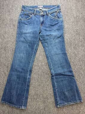Y2K Dear AB Amanda Bynes Women's Size 6 Low Rise Bootcut Jeans Chain Detail